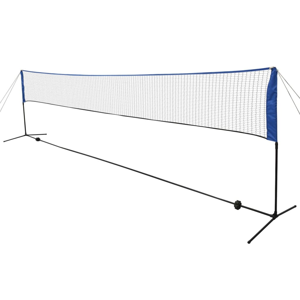 badmintonnet med fjerbolde 600 x 155 cm billede