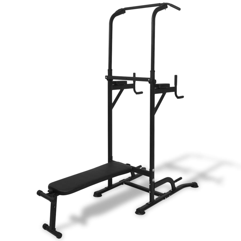 styrketårn med bænk til sit-ups billede