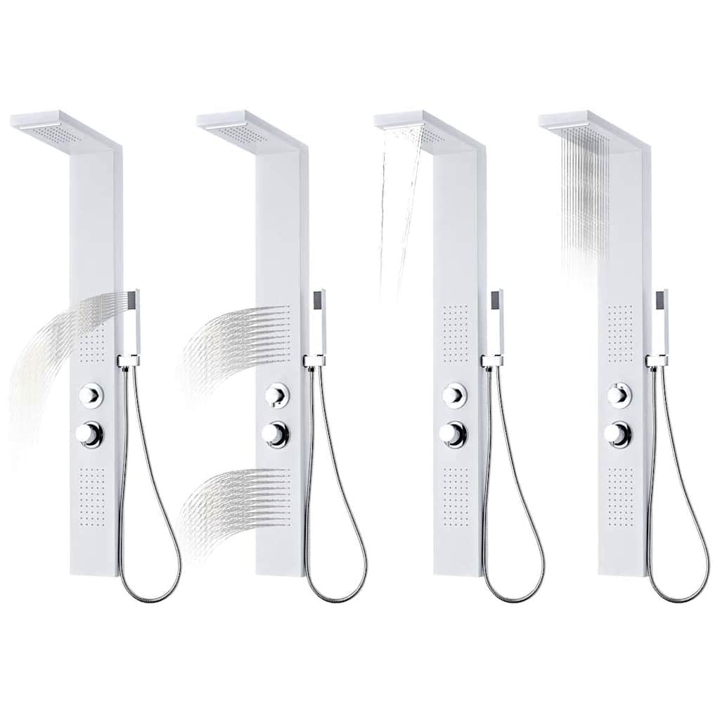 bruserpanelsystem aluminium mat hvid