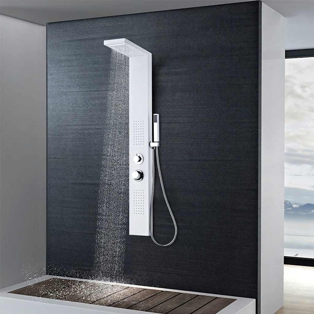 bruserpanelsystem aluminium mat hvid