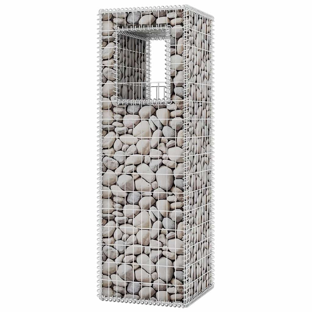 gabionkurv/plantekasse 2 stk. stål 50 x 50 x 160 cm