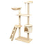kradsetræ med sisal til katte 150 cm beige