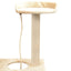 kradsetræ med sisal til katte 150 cm beige