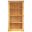 reol fire hylder Corona-serien mexicansk fyrretræ 80x29x150 cm