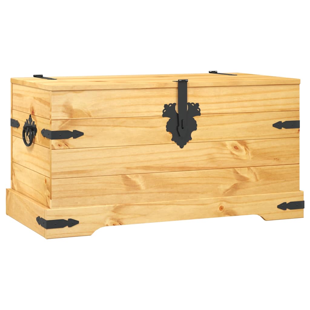 opbevaringskiste Corona-serien 91x49,5x47 cm mexicansk fyrretræ