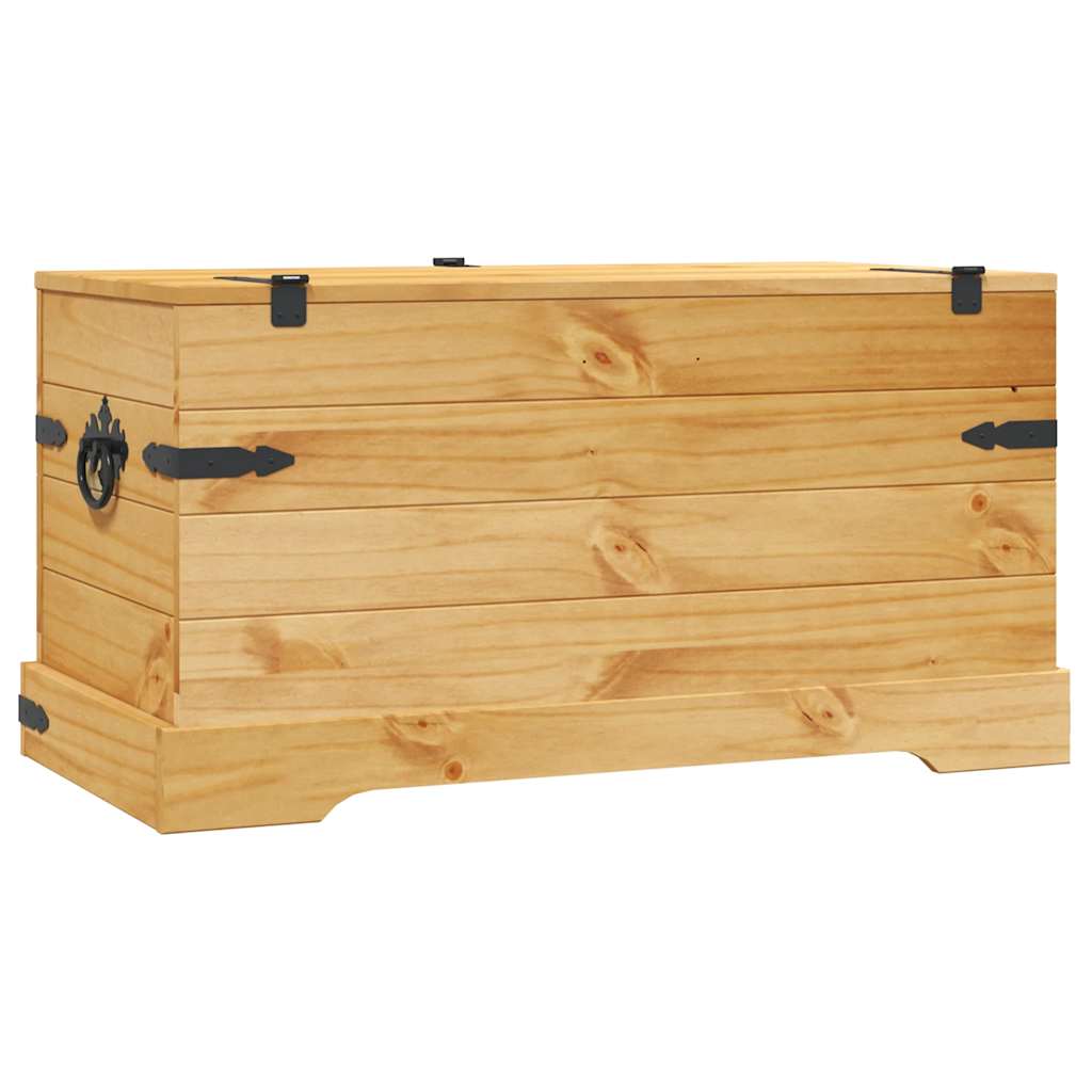opbevaringskiste Corona-serien 91x49,5x47 cm mexicansk fyrretræ
