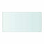 hylde glaspanel klar 40x20 cm