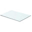 hylde glaspanel klar 50x30 cm