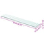 hylde glaspanel klar 70x12 cm