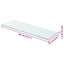 hylde glaspanel klar 80x25 cm