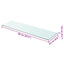 hylde glaspanel klar 90x25 cm