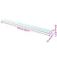hylde glaspanel klar 110x12 cm
