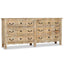 skænk 200x40x90 cm massivt mangotræ