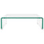 TV-bord/monitorstander klar glas 40x25x11 cm