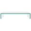 TV-bord/monitorstander klar glas 60x25x11 cm