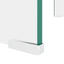 TV-bord/monitorstander klar glas 60x25x11 cm