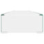 TV-stander/monitorstand klart glas 110x30x13 cm