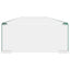 TV-stander/monitorstand klart glas 120x30x13 cm