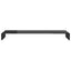 TV-stander/monitorstand sort glas 120x30x13 cm