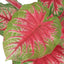 kunstig caladium-plante med urtepotte 85 cm grøn og rød