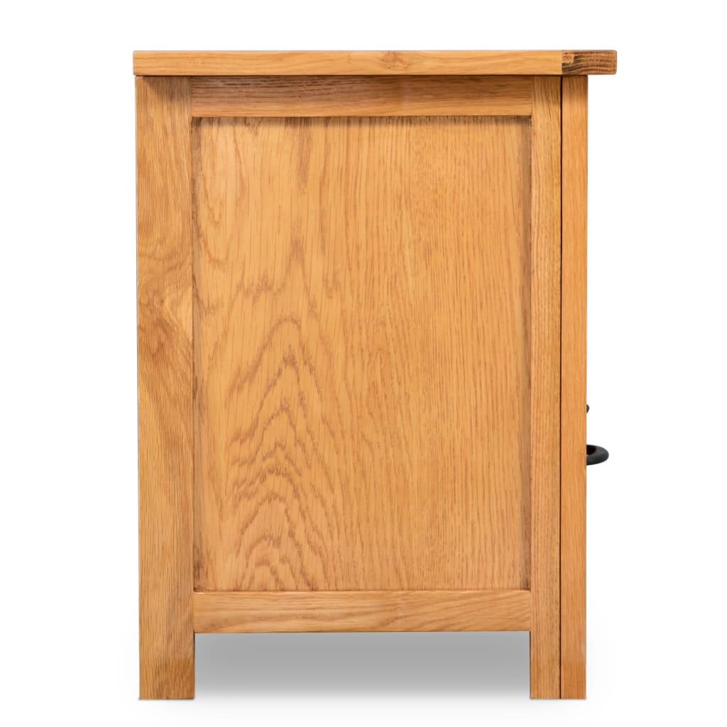 tv-skab 90x35x48 cm massivt egetræ