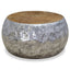 sofabord aluminium teaktræ 60 x 60 x 30 cm
