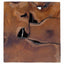 taburetter 2 stk. brun 40x40x45 cm massivt teaktræ