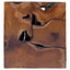 taburetter 4 stk. brun 40x40x45 cm massivt teaktræ