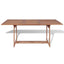 havebord 180x90x75 cm massivt teaktræ
