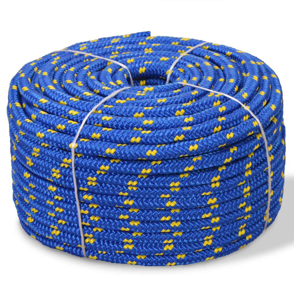 marinereb polypropylen 12 mm 50 m blå