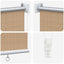 udendørs rullegardin 185 (B) x 140 (H) cm beige