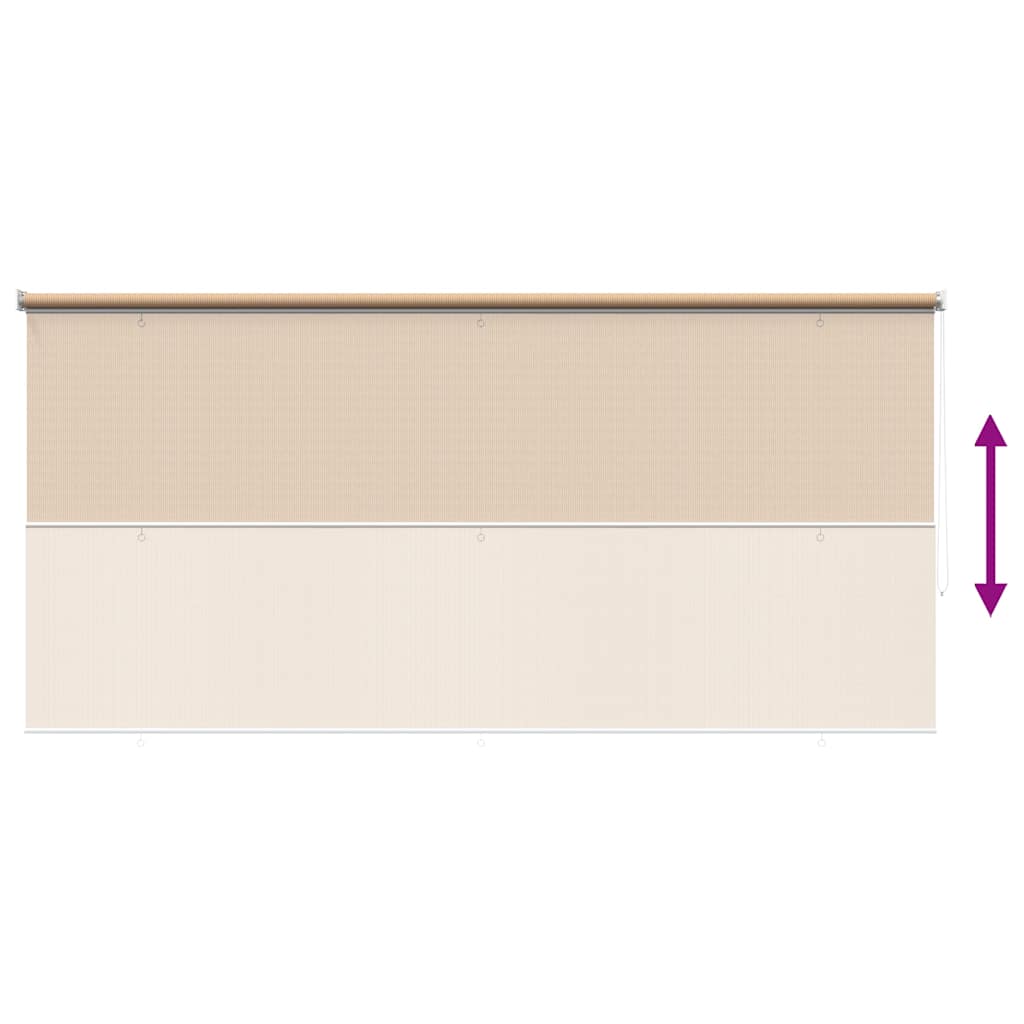 udendørs rullegardin 245 (B) x 140 (H) cm beige