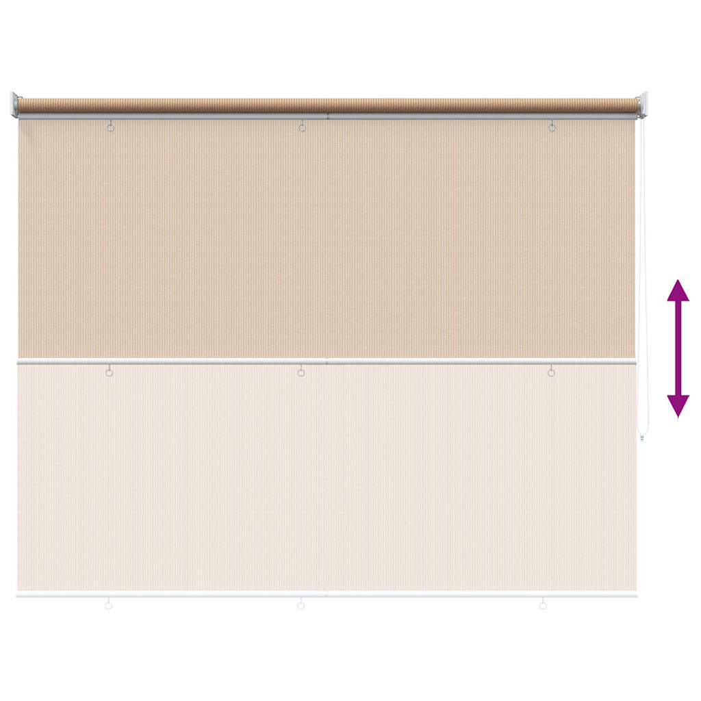 udendørs rullegardin 125 (B) x 230 (H) cm beige
