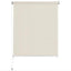 udendørs rullegardin 105 (B) x 140 (H) cm cremefarvet