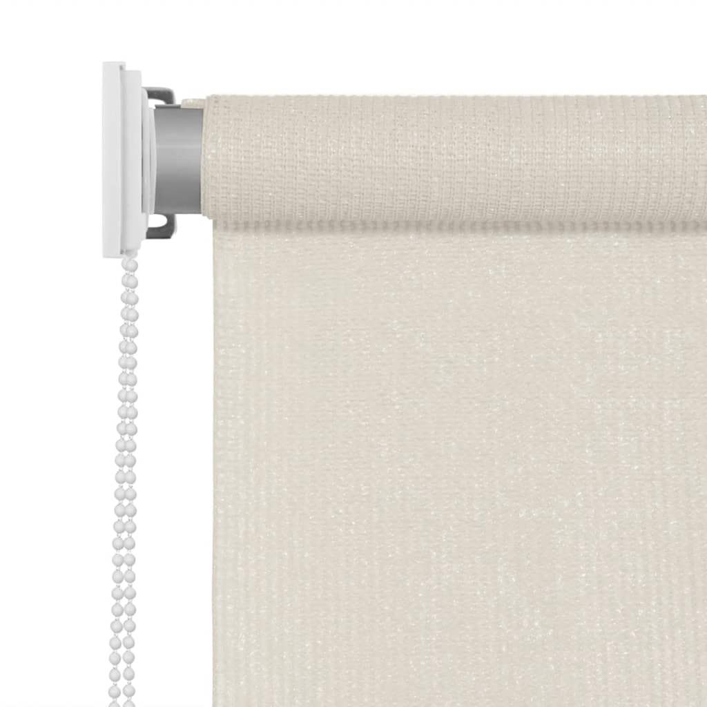 udendørs rullegardin 105 (B) x 140 (H) cm cremefarvet