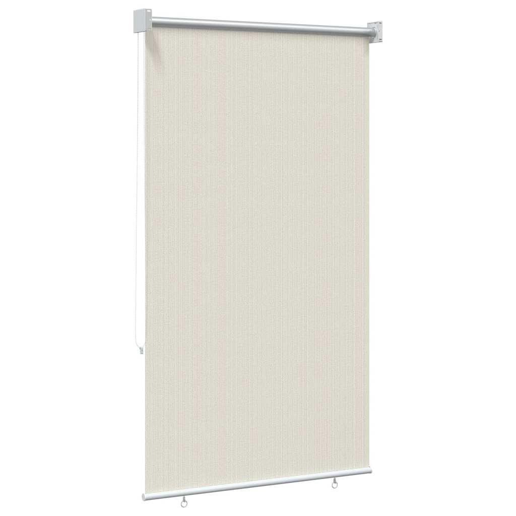 udendørs rullegardin 105 (B) x 140 (H) cm cremefarvet