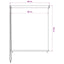 udendørs rullegardin 105 (B) x 140 (H) cm cremefarvet
