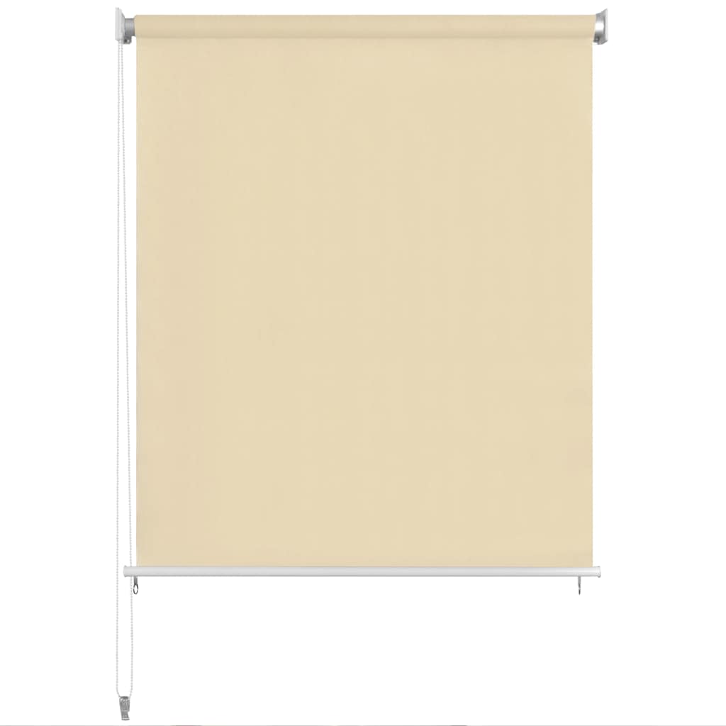 udendørs rullegardin 225 (B) x 140 (H) cm cremefarvet