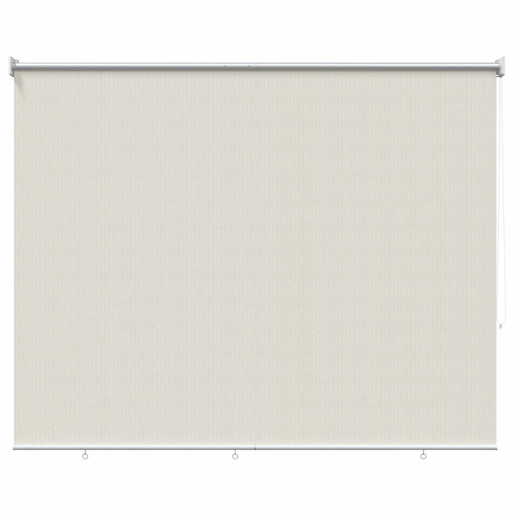 udendørs rullegardin 125 (B) x 230 (H) cm cremefarvet