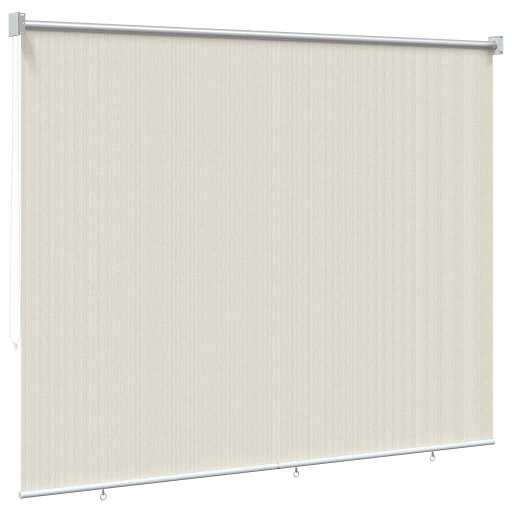 udendørs rullegardin 145 (B) x 230 (H) cm cremefarvet