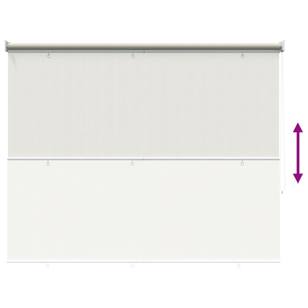 udendørs rullegardin 165 (B) x 230 (H) cm cremefarvet