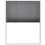 plisseret insektnet til vinduer aluminium 80 x 100 cm