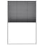 plisseret insektnet til vinduer aluminium 80 x 120 cm