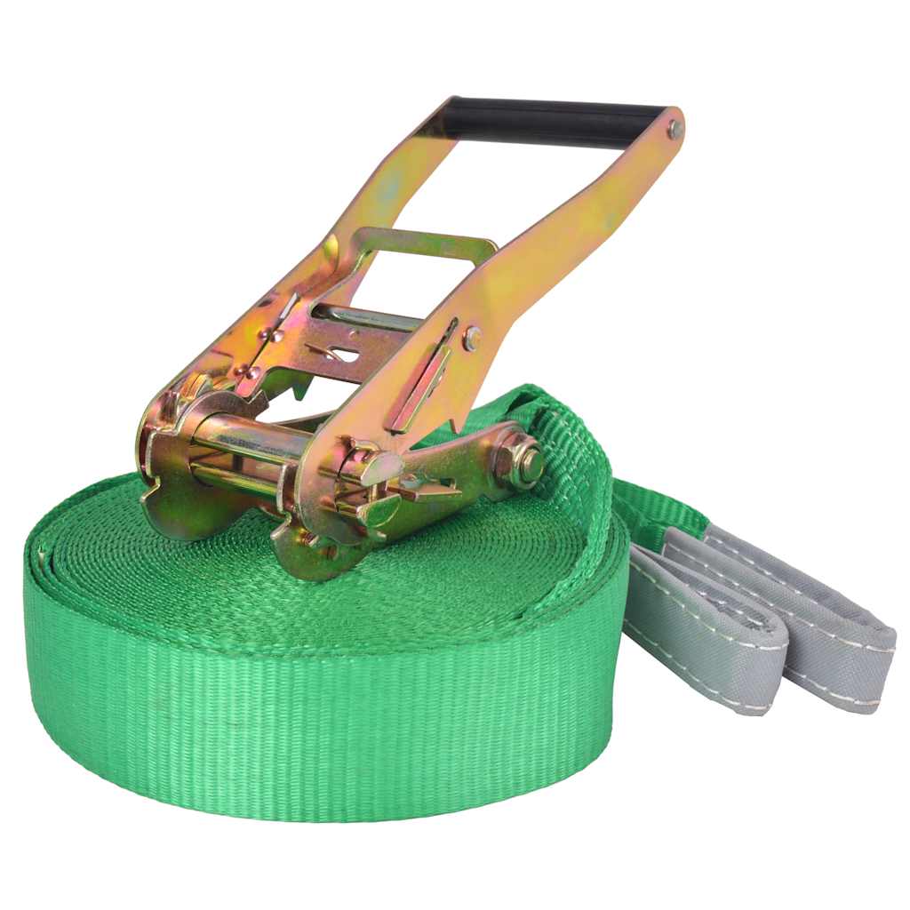 slackline 15 m x 50 mm 150 kg grøn billede