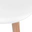 spisebordsstole 2 stk. plastik hvid