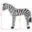stående tøjdyr zebra plysstof XXL sort og hvid