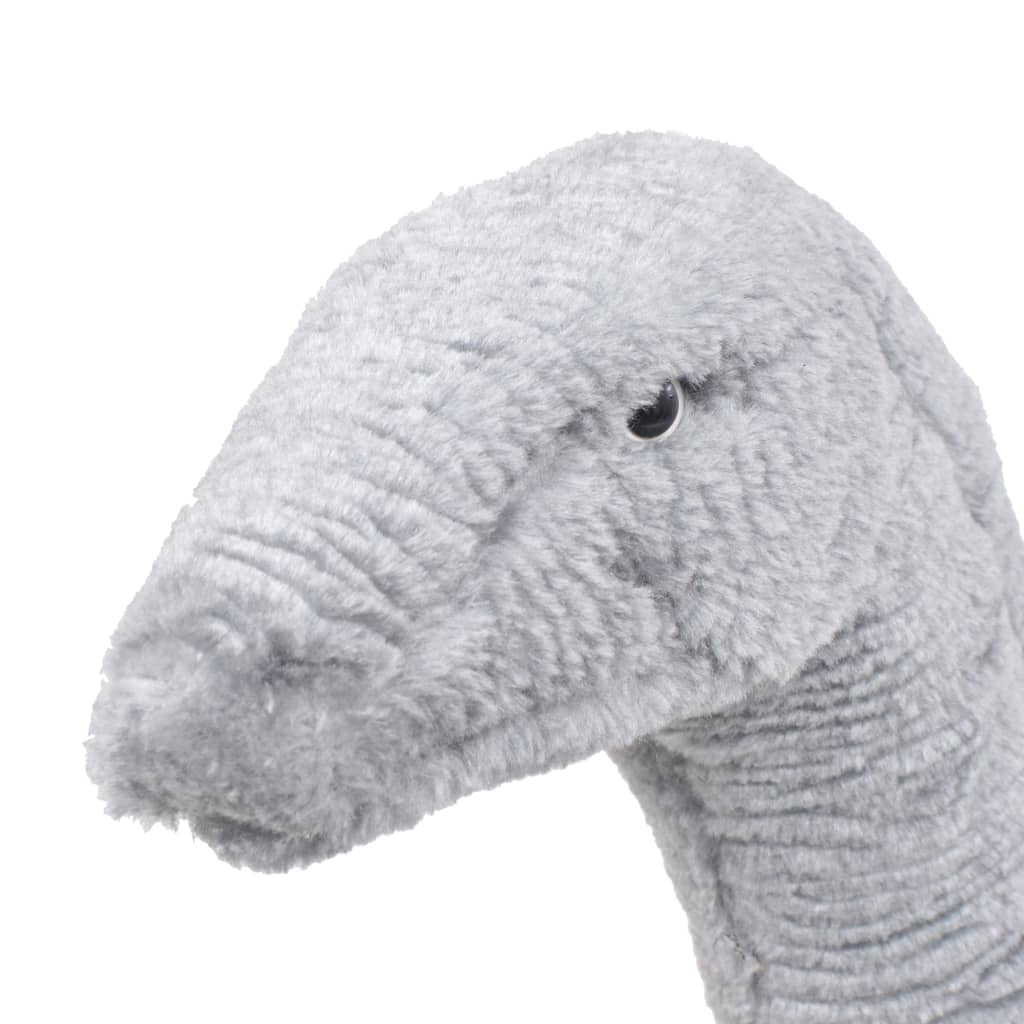 stående tøjdyr brachiosaurus plysstof XXL grå