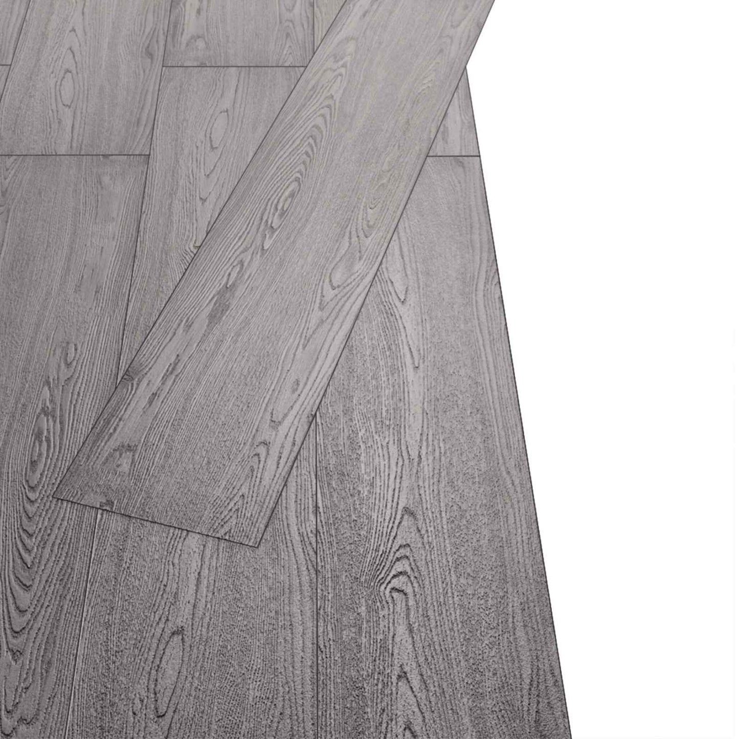 Gulvplanker 18 pcs Mørkegrå 5,26 m² PVC