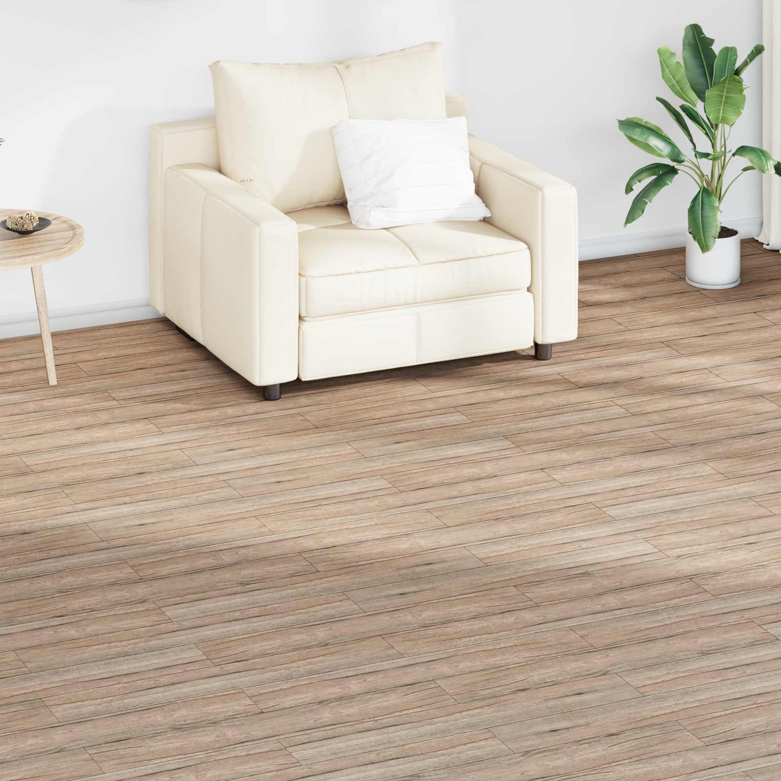 Gulvplanker 36 pcs Eg Brun 5,02 m² PVC billede