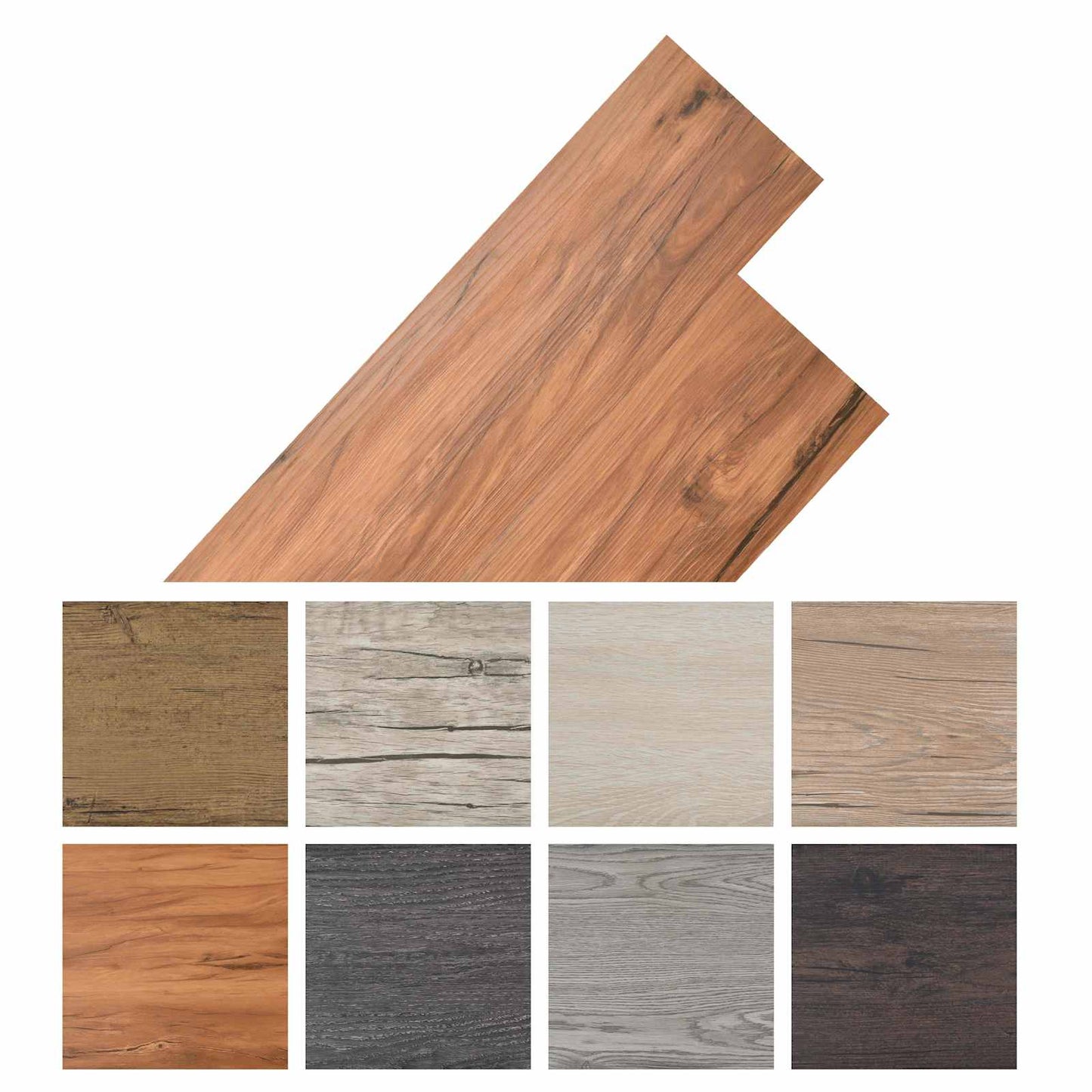 Gulvplanker 36 pcs Naturfarvet 5,02 m² PVC